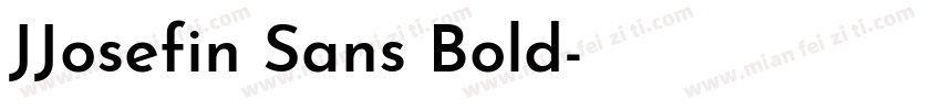 JJosefin Sans Bold字体转换